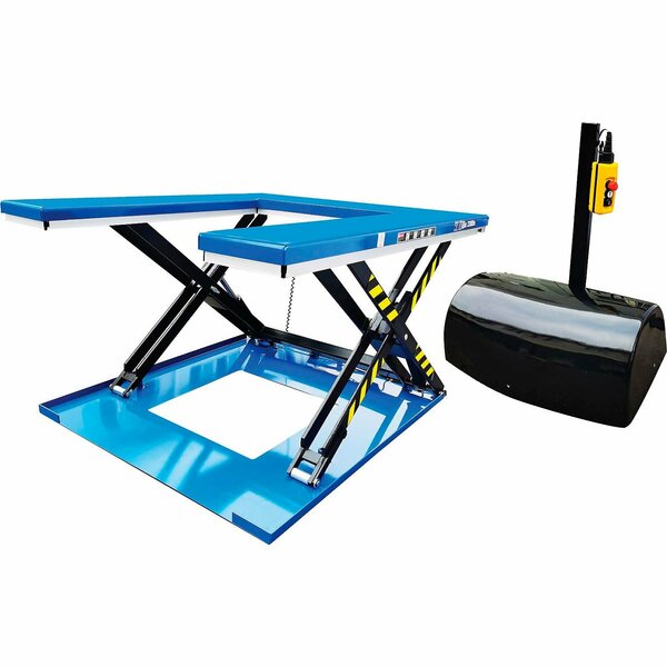 Global Industrial U-Shape Power Scissor Lift Table, 59in x 50in, 2200 Lb. Capacity 293232